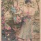 1908 CP ilustrata colorata manual, tema flori, Slatina - Craiova, Spic de grau