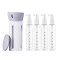 Dispenser de calatorie, cu 4 rezerve x 30 ml fiecare, compact, ergonomic si rezistent la scurgeri