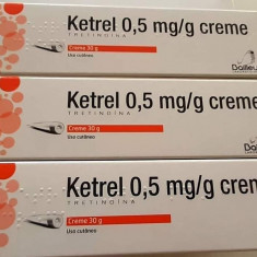 KETREL 0.05%, 30 grame, crema riduri acnee vergeturi retinol melasma