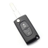 Citroen / Peugeot 406 - Carcasa tip cheie briceag cu 2 butoane, lama NE78-SH2 cu suport baterie CC100, Carguard