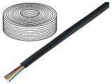 Cablu telecomunicații litat 6x28AWG negru
