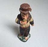Statuetă din lemn pictat &ndash; &quot;Cantaret la nai&quot; arta populara Peru secolul al XIX-lea cca 1820-1860