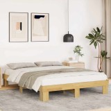 vidaXL Cadru de pat fără saltea 150x200 cm, lemn masiv de stejar 851952