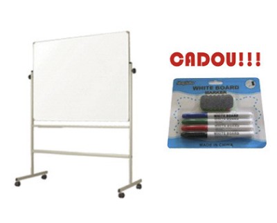TABLA MAGNETICA SMART PE STAND MOBIL 90X120 cm (calitate Premium 3 ani garantie)+CADOU! (Set 4 markere+burete) foto