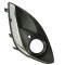 Grila bara Opel Corsa D 01.2011-12.2014, Fata partea Dreapta, Cu gaura pentru proiector, cu element cromat, 1400867