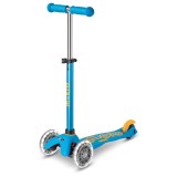 Trotinetă MICRO Mini DeLuxe LED ocean blue
