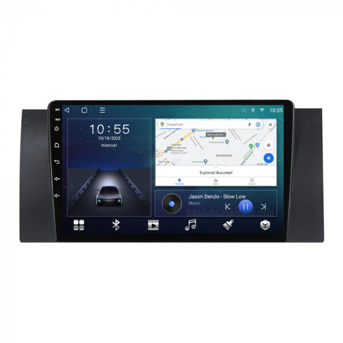 Navigatie dedicata cu Android BMW X5 (E53) 2000 - 2006, 2GB RAM, Radio GPS Dual