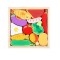 Puzzle lemn alimente 12 piese