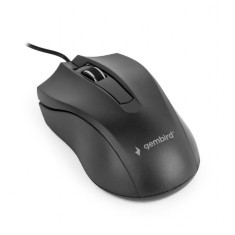 Mouse optic Gembird, USB, 1000 dpi, 3 butoane, Negru