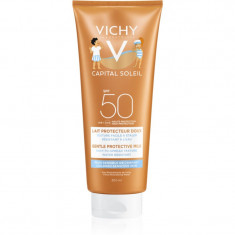 Vichy Capital Soleil Gentle Milk Lapte de protecție pentru copii pentru fata si corp SPF 50 300 ml