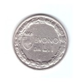 Moneda Italia 1 lira 1924, stare buna, curata