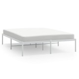 Cumpara ieftin Cadru pat metalic, alb, 150x200 cm