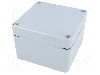 Carcasa aluminiu, 124mmx125mmx81mm, IP66, IP67, FIBOX - ALN 121208
