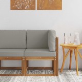 vidaXL Sofa Colțar pentru Exterior Lemn Solid de Acacia natural 900465