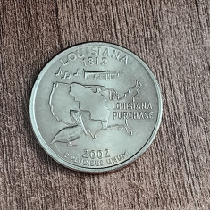 M3 C50 - Quarter dollar - sfert dolar - 2002 - Louisiana - D - America USA