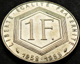 Moneda comemorativa 1 FRANC - FRANTA, anul 1988 *cod 250, Europa