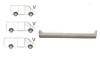 Prag MERCEDES SPRINTER 01.1995-2006, VW LT II 05.1996-12.2005, partea dreapta, metal 1, 0 mm; sub usa culisanta; lungime 1200 mm,
