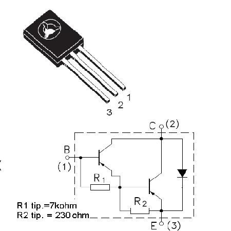 Tranz. npn darlington putere medie 80v 40w 4a