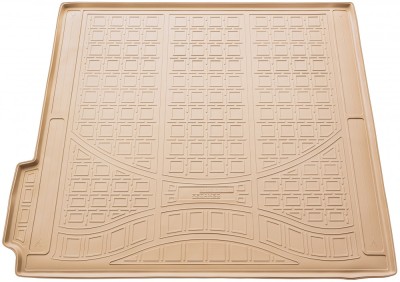 Tavita portbagaj din cauciuc bej premium pentru BMW X5 F15 2013-2018 foto