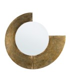 Cumpara ieftin Oglinda perete metal auriu Namita 59x2.5x54 cm