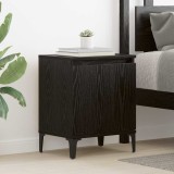 vidaXL Dulap de noapte Stejar negru 40 x 30 x 50 cm Lemn compozit