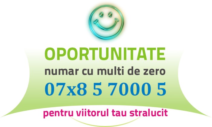Numar cu ZERO - 07x8.5.7000.5 usor PLATINA frumos aur gold numere usoare cartela
