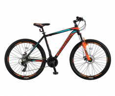 Bicicleta MTB Umit Mirage 2D Cadru 16&amp;quot;, 21 Viteze , Culoare Negru/Portocaliu, RoPB Cod:26670160003 foto