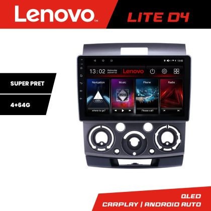 Navigatie Ford Ranger Mazda BT50 2007-2012 Lenovo Kit-RANGER 4+64 GB Android Waze USB Navigatie Internet Youtube Radio CarStore Technology