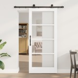 Ușă glisantă vidaXL cu set de accesorii &quot;ORKDAL&quot; Alb 86x198.5 cm