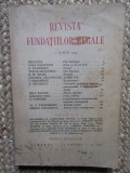 Revista Fundatiilor Regale Anul I IUNIE 1934 Nr. 6