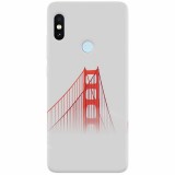 Husa silicon pentru Xiaomi Mi A2, Red Bridge In Clouds