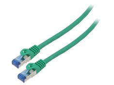 Cablul Patch S/FTP 6a CCA LSZH Verde 2m 26AWG