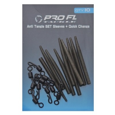 SET PRO FL CONURI ANTI TANGLE SLEEVES 60MM PLUS VARTEJ RAPID 10BUC foto