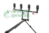 ROD POD 4 posturi echipat cu avertizori 9V si swingere cu tija si contragreutate