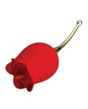 Stimulator Rose Lover, 24 Moduri Stimulatoare, Silicon, USB, Rosu