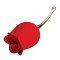 Stimulator Rose Lover, 24 Moduri Stimulatoare, Silicon, USB, Rosu