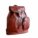 Rucsac dama din piele naturala de bovina, coniac, R108A