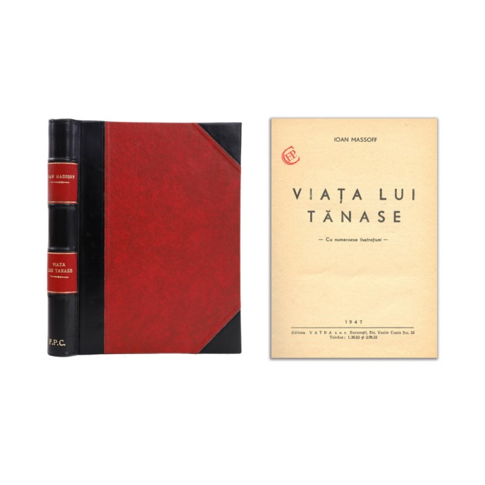 Ioan Massoff, Viața lui Tănase, 1947, cu dedicație olografă