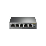 Switch cu 4 porturi PoE 2000 MAC 1000 Mbps TP-Link TL-SG1005P SafetyGuard Surveillance