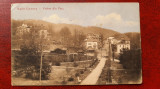 Baile Govora-1911-Vedere din parc-C.P.circ.-RARA, Circulata, Printata, Iasi