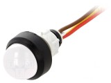 Lampă de control LED galben/roșu 24V 13mm