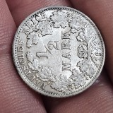 1/2 mark 1913 F , argint