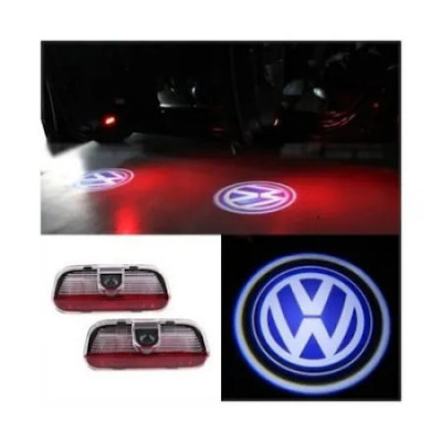 Set 2 Lampi Logo Portiere VW Passat B6,B7,CC,Golf 5, 6, 7,Touareg,Plug and Play foto