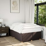 VidaXL Cadru de pat fără saltea, maro &icirc;nchis, 120x200 cm, textil