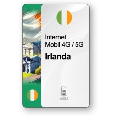 eSIM Internet Irlanda, valabil 7 zile, trafic 1 GB, Standard