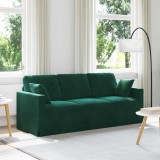 vidaXL Canapea Verde &icirc;nchis 198 x 78 x 80 cm Catifea 42024433