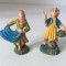 * Lot 2 figurine vintage Italia (Landi) tarani: barbat si femeie, 5cm