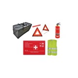 Kit siguranta auto complet trusa cutie rosie 2 triunghiuri stingator vesta geanta Automotive TrustedCars