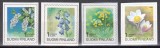 Finlanda 1997,1998,1999,2000 - Flori, 4 Serii Autoadezive, NDT, MNH, Nestampilat