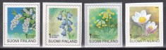 Finlanda 1997,1998,1999,2000 - Flori, 4 Serii Autoadezive, NDT, MNH